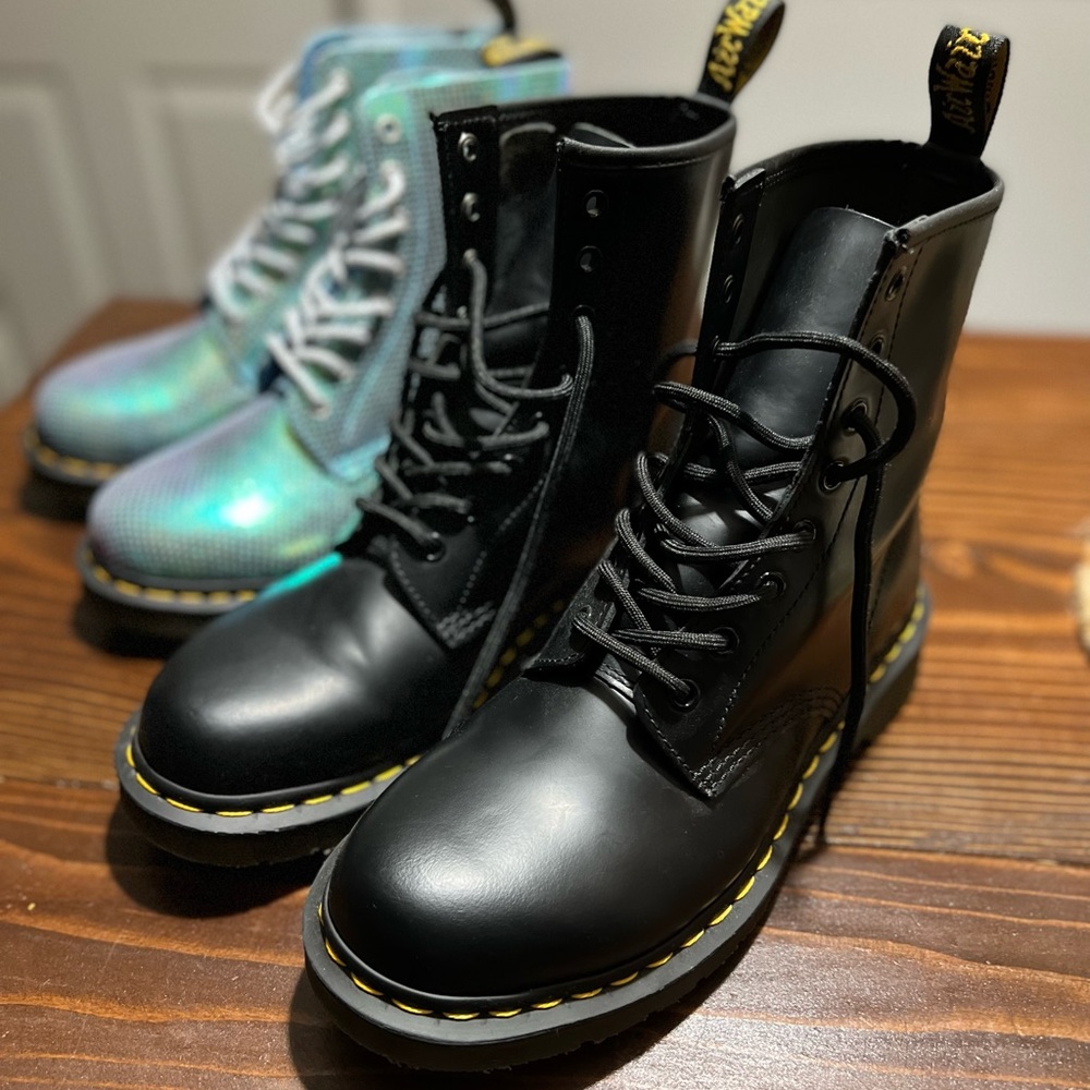 1460W Leather Combat Boots- Black Pair ONLY
